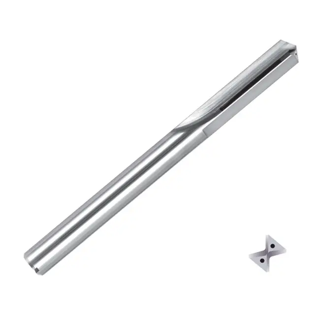 ZCC-CT 1579PC15C PC Series Solid Coated Carbide Through Coolant Straight Flute Drill for Cast Iron Drilling - 15xD Long Series.