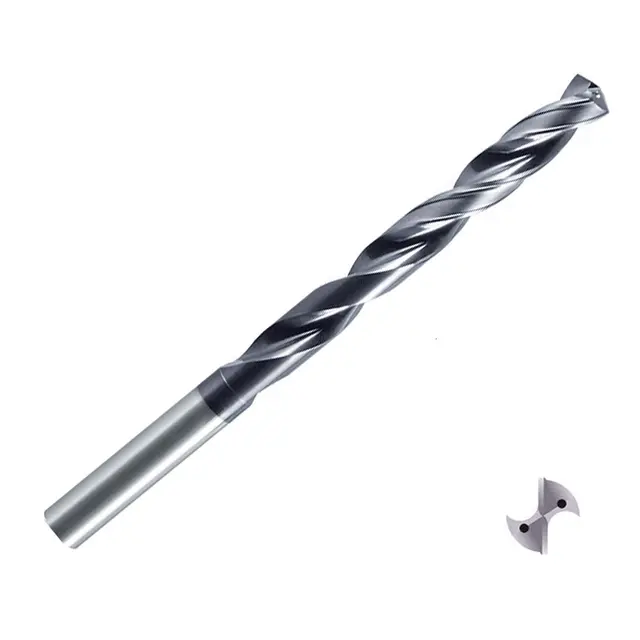 ZCC-CT 1588SL10C SL Series Solid Coated Carbide Through Coolant Twist Drill for General Purpose Drilling - 10xD Long Series.